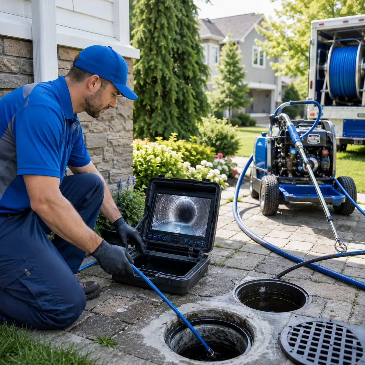 Outdoor drain cleaning professionals serving Katy, TX
